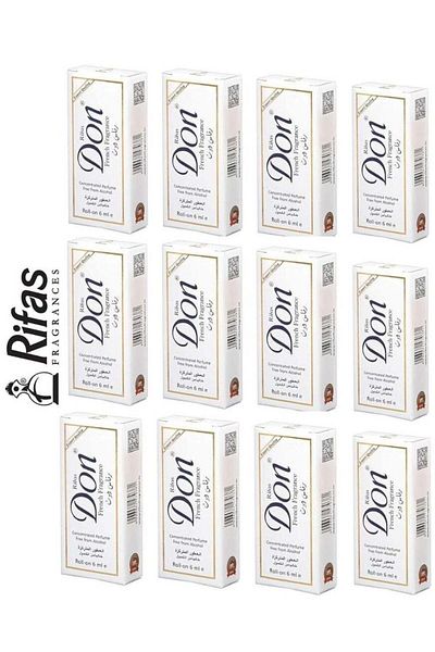 RİVAS French Perfume Oil, 6ml, Pack of 12, Alcohol-Free