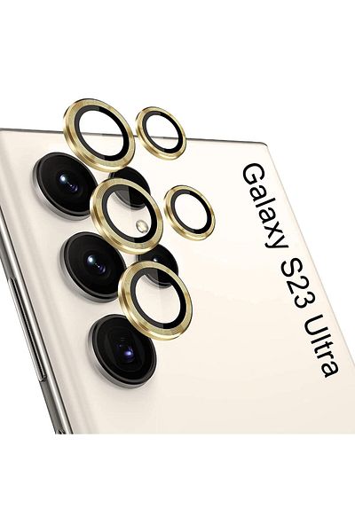 Generic Camera Protective Lens For Samsung Galaxy S23 Ultra , Aluminium Alloy Back Lens Cover