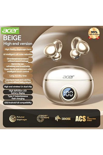 ACER OHR512 Pure Bass Sound Wireless Wireless Earbuds - New Model Over-Ear Design,