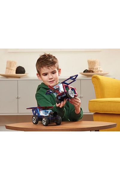 Clicstoys Magnetic building set - Magformers, intervention machines