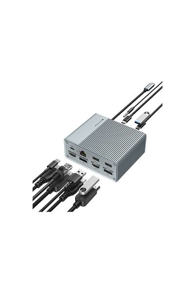 3DHyperStudio Stacja dokująca USB-C HyperDrive GEN2 12 w 1 | Porty Ethernet LAN (RJ-45) 1 | Ilość portów HDMI 2