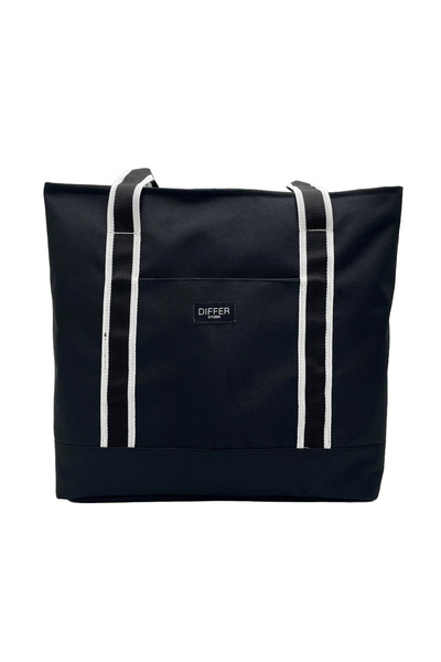 Differ Studio Μαύρο χρώμα 2 τεμαχίων αδιάβροχη τσάντα πολλαπλών χρήσεων με μαύρη εσωτερική τσάντα παραλίας/μπράτσο/ώμος/αθλητική/τσάντα ταξιδιού