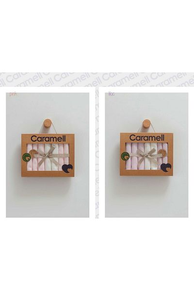 Caramell My Baby Kumsal 100% Cotton 7 Pack Baby Mouth Wipes New Season Cute Rabbit 2 Pack 1491