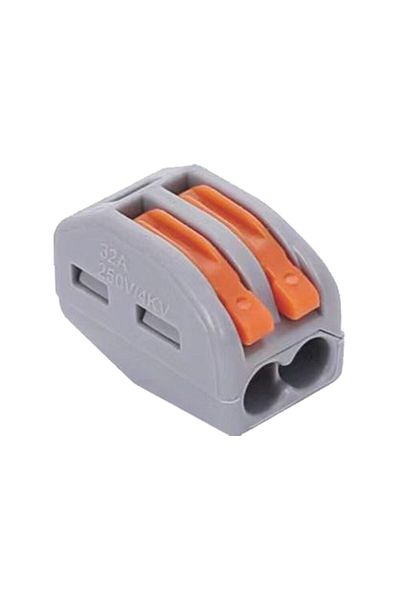 Braytron CONECTOR RAPID 2 Poli 0,2/4mm2 32A 250V 100buc/CUT