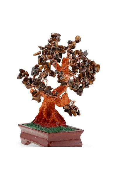 BLA BLA FOAM Tree in a Pot with Tiger Eye Stones - 23cm