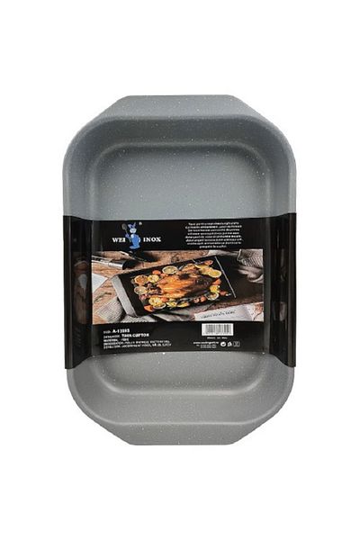 wei Tava cuptor dreptunghiulara, acoperire ceramica, dimensiune 40x26x6.2 cm,