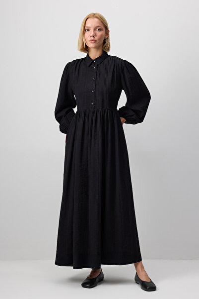 Touché Privé Belt Shirt Collar Dress