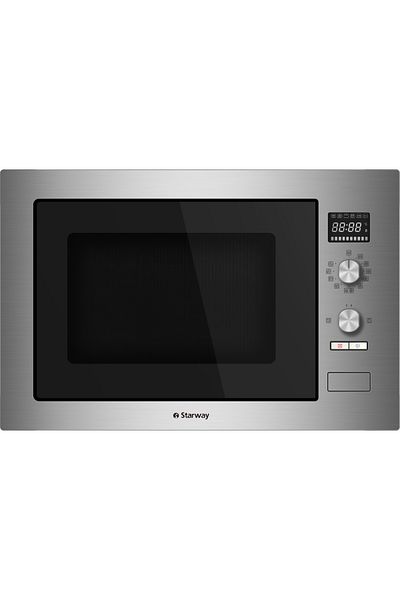 starway 34 Liter Steel Face and Cavity Digital Control Built-in Microwave Oven with Grill,