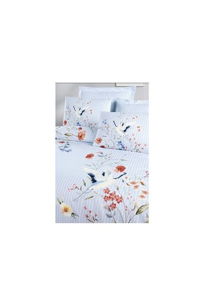 Altınbaşak 100% Cotton Double Duvet Cover Set Avila Sky