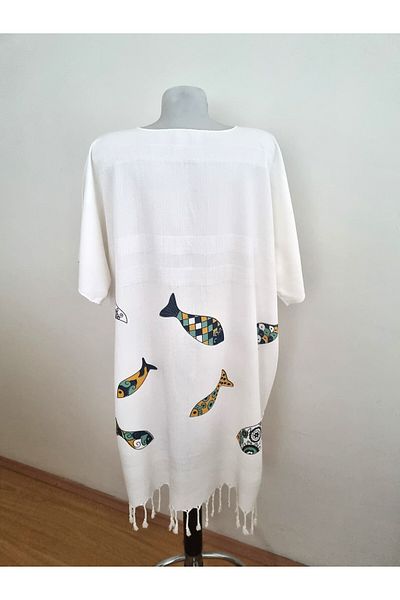 Milenam Authentic Pattern Pareo Tunic Bamboo Fabric