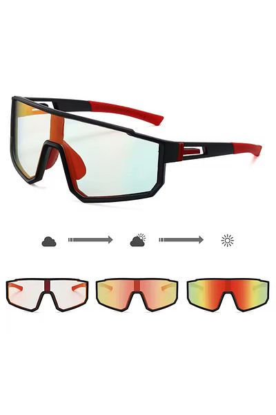 OEM Polarized sunglasses with photochromic lenses, Smart Vision, red