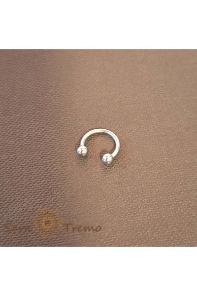 saratremo Titan Horseshoe Piercing with Small Threaded Balls