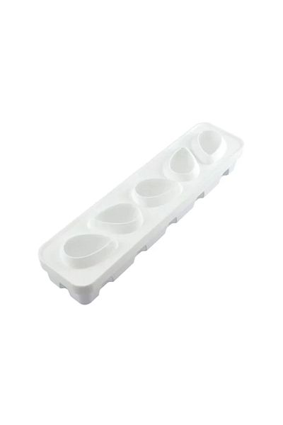 silikomart Silicone Mold Fruit 3d, Strawberry, Fragola 120, 5 Cavities, 60×77×54mm, 120 ml