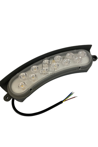 Hazar Led 12 Watt Bahçe Armatürü Led Palmiye Ağaç ve Sütun Aydınlatma IP68 Dı...