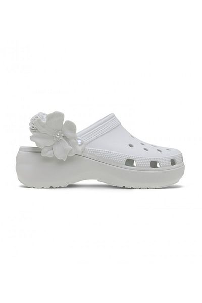 Crocs Blue Female Classic Platform Bouquet Clog
