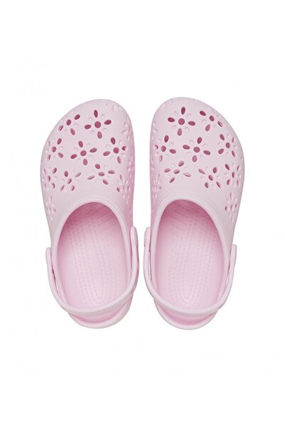 Crocs Pink Unisex Classic Floral Cut Out Clog T