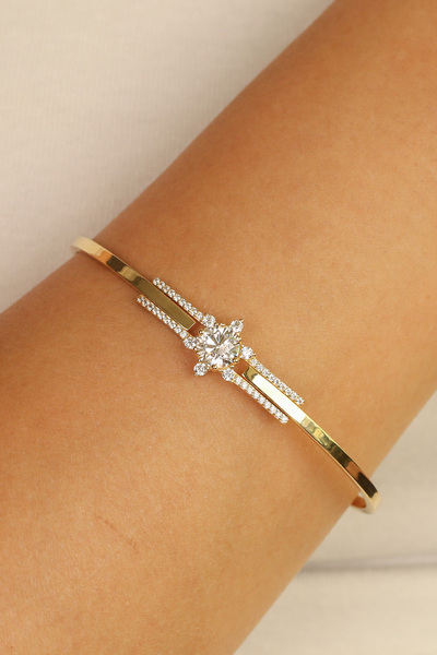 Çgk Çiğdem Gürel Kuyumculuk Lotus Altın Kelepçe Bilezik