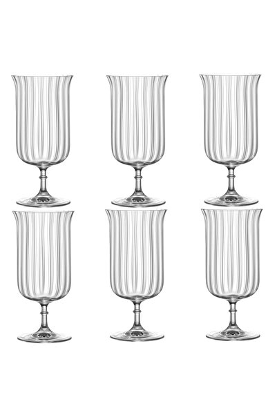 LUCARIS Set 6 pahare cu picior pentru cocktail ORIENT 340ml DECO