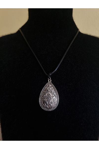 glactuca craft Vintage Drop Antique Locket Rope Necklace Y2K