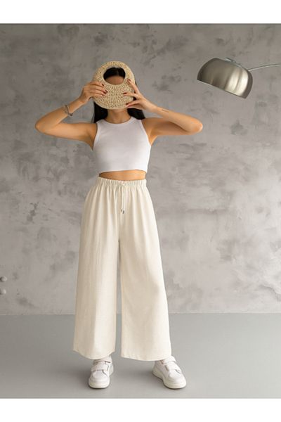 VOICTEC Casual Fit Tiril Tiril Standard Size Elastic Waist Casual Ayrobin Pants
