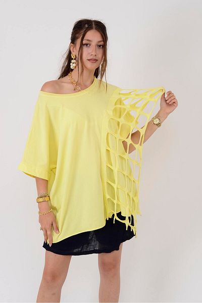 Park Moda 06157 Hole Net Detail Bluz