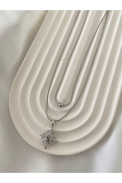 stainless steell Double Steel Necklace