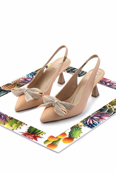 Bambi Matné Nude Dámské Večerní Společenské Boty K01397180038