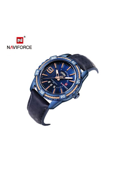 Naviforce NF9117L New Luxury Brand Quartz Watch Men Casual Sports Watches Leather Wristwatch