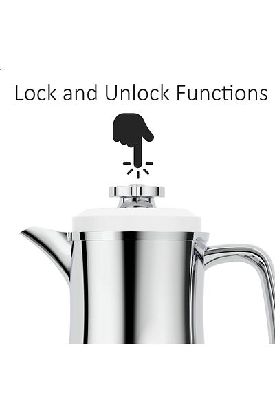 Blackstone 1 Liter Flask - Leakproof Button Locking Design, Lightweight Durable Flask for Hot & Cold Drinks