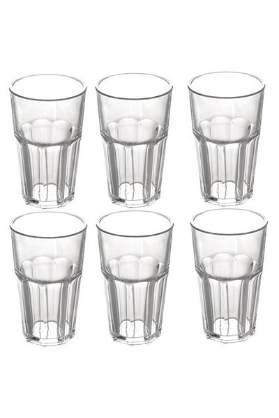 Raki Set 6 pahare policarbonat 400ml PREMIUM