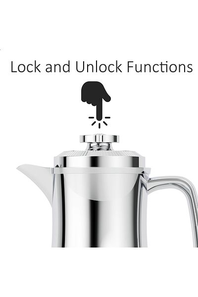 Blackstone 1 Liter Flask - Leakproof Button Locking Design, Lightweight Durable Flask for Hot & Cold Drinks