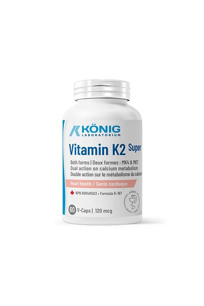 KONIG Laboratorium Canada Vitamin K2 120 mcg, 60 caps, Konig Laboratorium