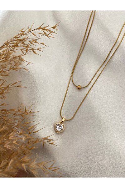 stainless steell قلادة مزدوجة من الفولاذ