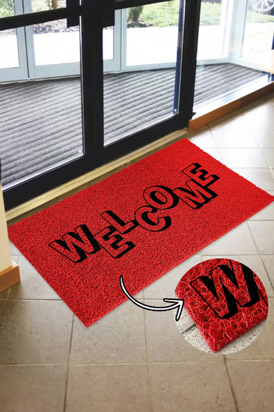 Paspas Yap Welcome Mat - Curly Mat - Indoor and Outdoor Mat - Door Mat