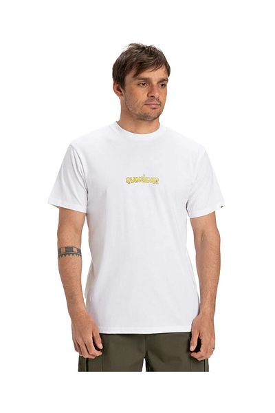 Quiksilver Μπλουζάκι με τυπικό καλούπι Μαλακή υφή Πολύχρωμο μπλουζάκι με στρογγυλή λαιμόκοψη