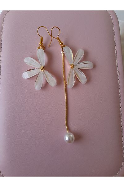 Minnoş Dükkan Daisy Asymmetric Modern Earrings