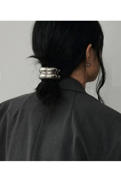 Atılgan Grp Women's Imported Pinterest 2 Row Elastic Buckle