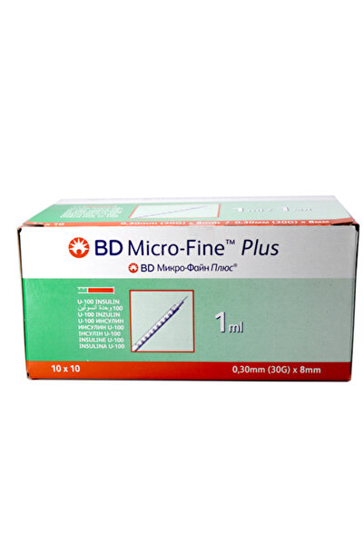 Bd ميكروفاين بلس حقنة الأنسولين 1 مل