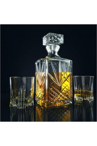 Bormioli Rocco BORMIOLI ROCCO SELECTA decanter set with 6 whiskey glasses
