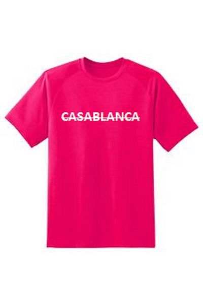 MARKATEM Oversize Casual Fit Casablanca on Printed Unisex Cotton T-Shirt