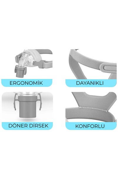 Yuwell YN01 Nazal (Burun) Cpap / Bpap Maskesi (LARGE)