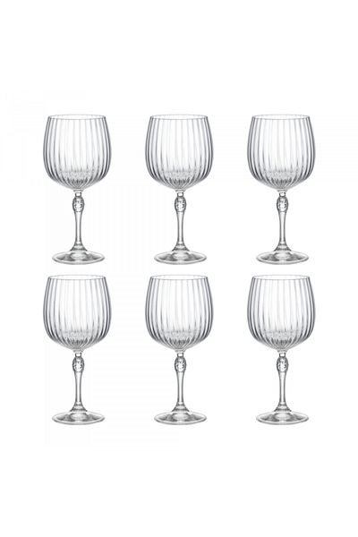 Bormioli Rocco Set of 6 BORMIOLI ROCCO AMERICA GINTONIC cocktail glasses, 745ml