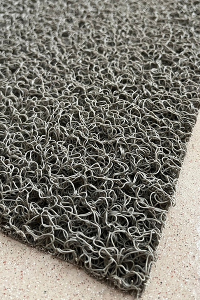 Paspas Yap Dikdörtgen Çerçeveli Dış Kapı Paspası - Kıvırcık Paspas - Suya Dayanıklı - 3 Çizgili Model