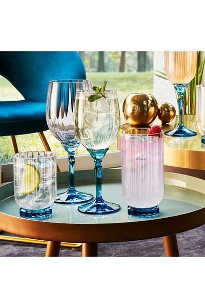 Bormioli Rocco Set 6 pahare cocktail BORMIOLI ROCCO FLORIAN BLUE, 245ml, D7,2xh19,7cm