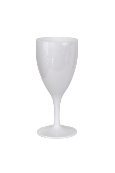 Raki White polycarbonate wine glass WHITE 320ml 82x185mm