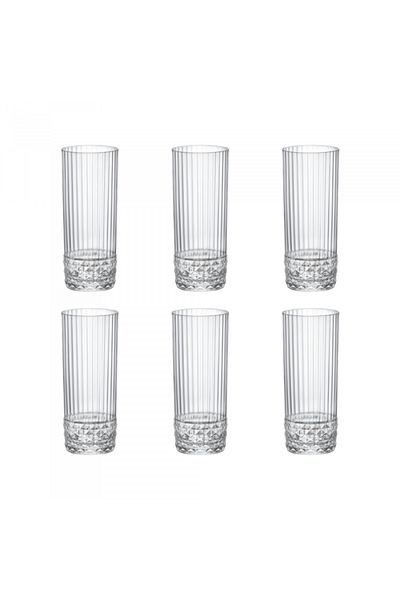 Bormioli Rocco Set 6 pahare cocktail BORMIOLI ROCCO AMERICA LONG DRINK, 400ml