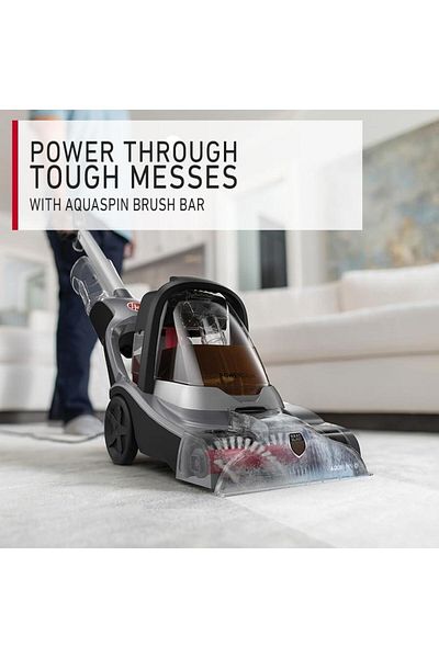 Hoover PowerDash Compact Carpet Cleaner Charcoal/Red CDCW-PDME