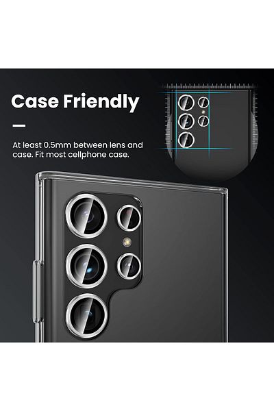 Generic Camera Lens Protector, 9H Tempered Glass 3+2 PCS for Samsung Galaxy S23 Ultra 5G