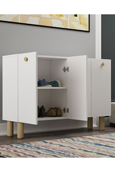 DEMONTE DECOR İLAYDD BOHEM AYAKKABILIK BEYAZ-BEYAZ-SAFİR