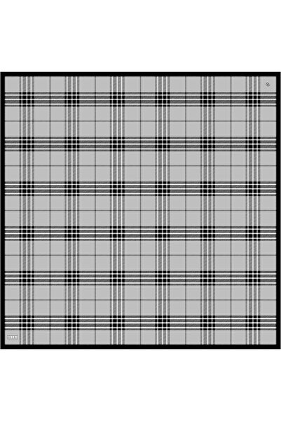 Elabutik Eșarfă de mătase Tivil cu talie 4122D GREY 90 x 90